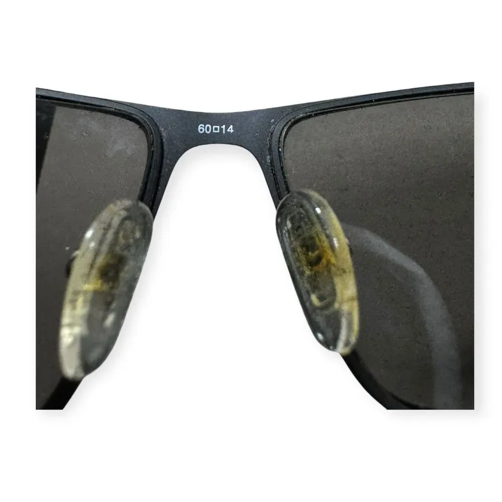 Guess GU 6766 Black Sunglasses Retro Rectangle‎ Frame Gray Lenses 140mm